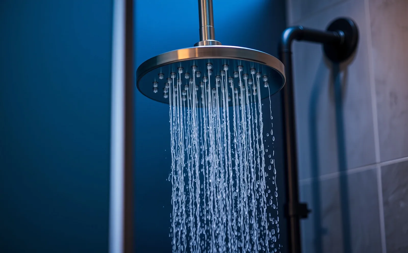 Barrier-free shower with grab bars — accessibility upgrade in Doral Haven bathrooms in Doral, FL — frameless glass shower door installed with brushed nickel hardware