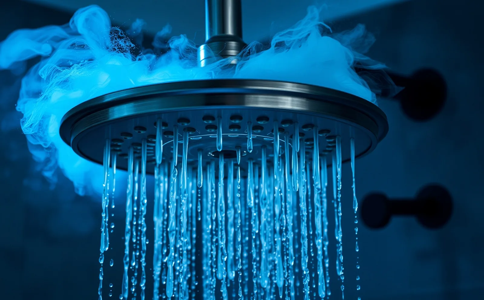 A West Hialeah mid-century home gets a complete bathroom transformation — curbless entry, linear drain, and Schluter-waterproofed tile throughout. Haven bathrooms in Hialeah, FL — frameless glass shower door installed with brushed nickel hardware