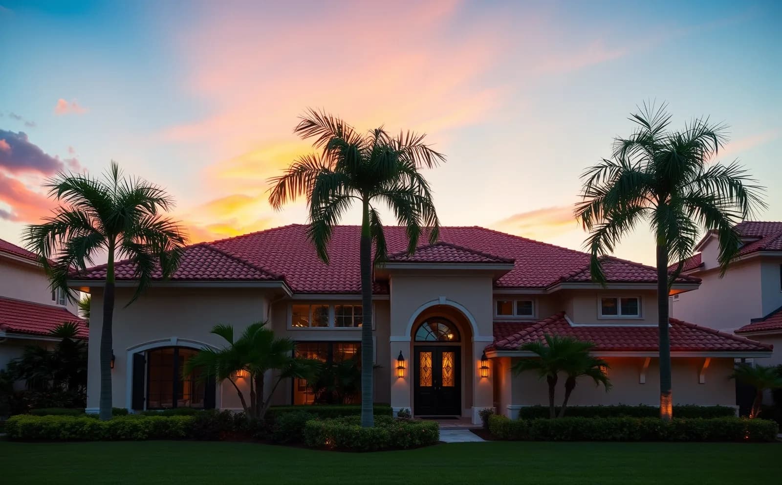 Haven's in-house crews serve Aventura Lakes, Williams Island & beyond Haven roofing project in Aventura, FL — completed roof with clean ridge caps and proper drip edge