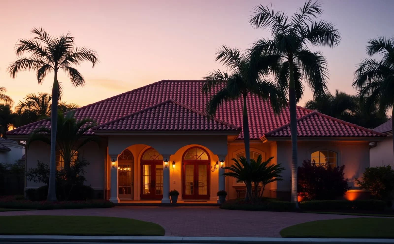 Impact-rated architectural shingles — six-nail HVHZ pattern Haven roofing project in Coral Gables, FL — completed roof with clean ridge caps and proper drip edge