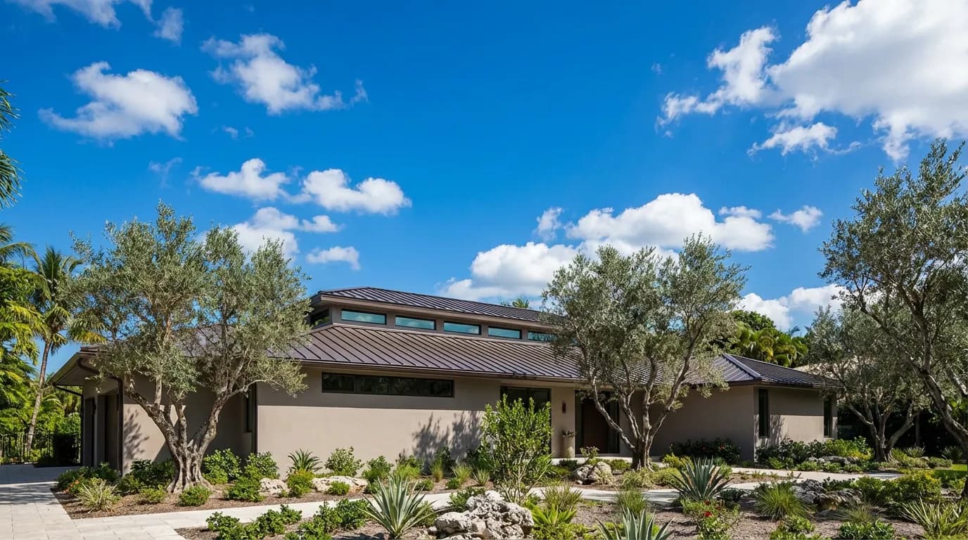 Salt-resistant Galvalume metal roofing in Miami Roofing Services in Miami, FL — mid 3 photo by Haven in Miami, FL