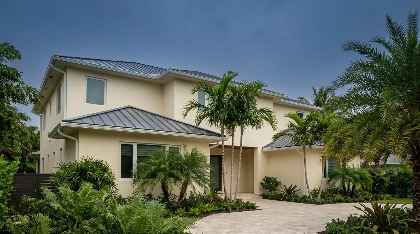 REFLECT-TEC Kynar resin formula sealing and reflecting a metal roof